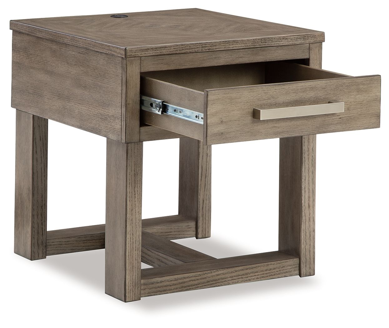 Loyaska - Grayish Brown - Rectangular End Table - Urban Living Furniture (Los Angeles, CA)