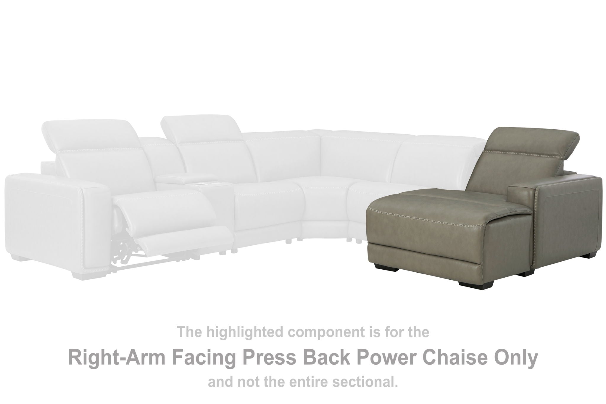 Correze - Gray - RAF PWR Reclining Back Chaise - Urban Living Furniture (Los Angeles, CA)