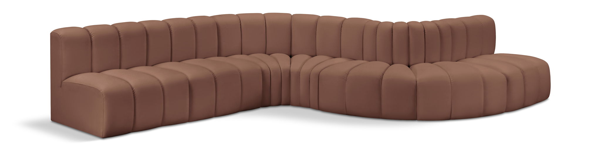 Arc - Faux Leather 7 Piece Modular Sofa - Urban Living Furniture (Los Angeles, CA)