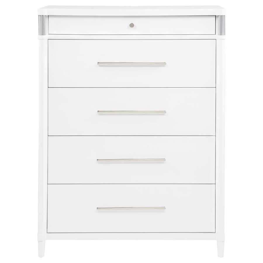 Gracemont - 5-Drawer Bedroom Chest Of Drawers - White - Urban Living Furniture (Los Angeles, CA)