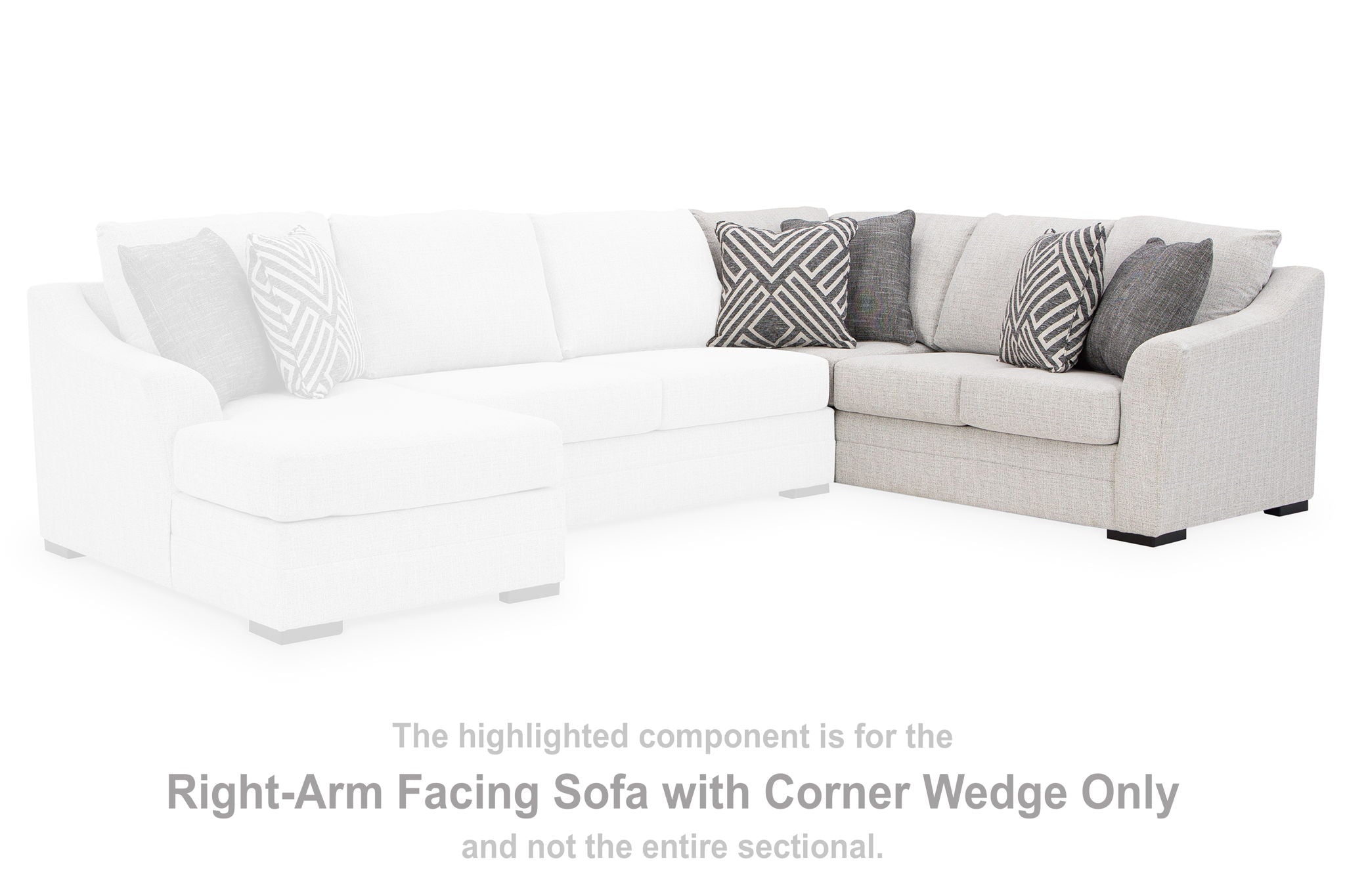 Koralynn - Stone - Raf Sofa with Corner Wedge - Urban Living Furniture (Los Angeles, CA)