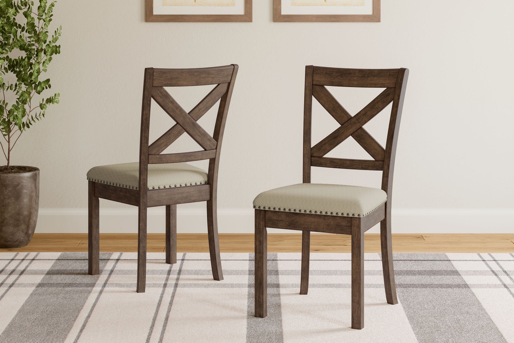 Moriville - Dining UPH Side Chair (Set of 2) - Beige - Urban Living Furniture (Los Angeles, CA)
