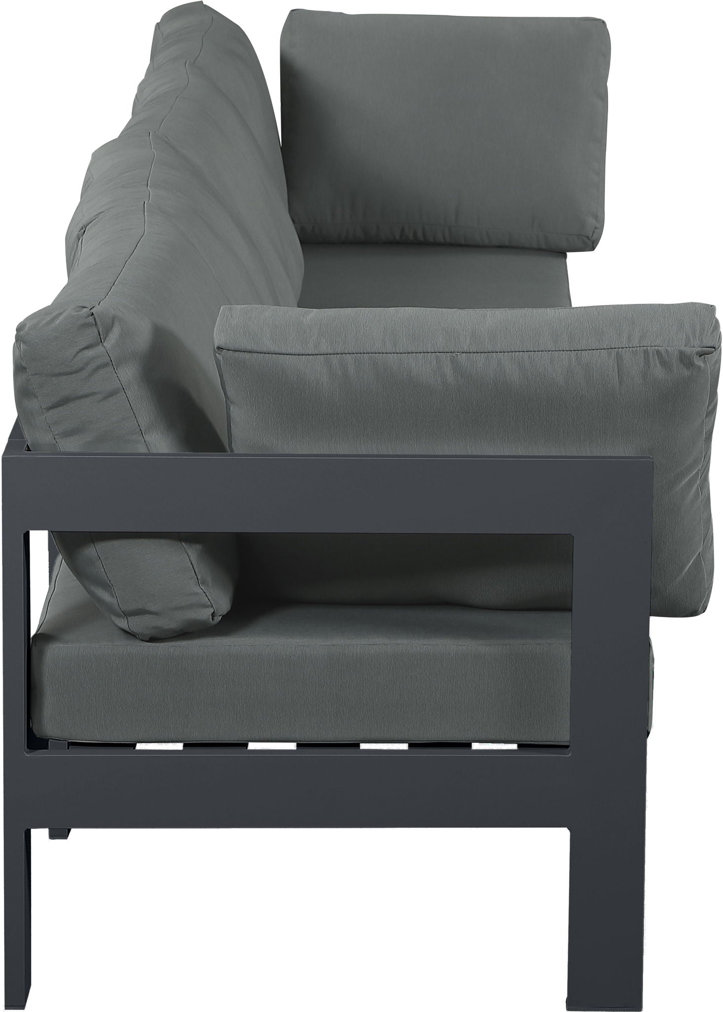 Nizuc - Outdoor Patio 4 Seat Modular Sofa With Gray Frame - Urban Living Furniture (Los Angeles, CA)