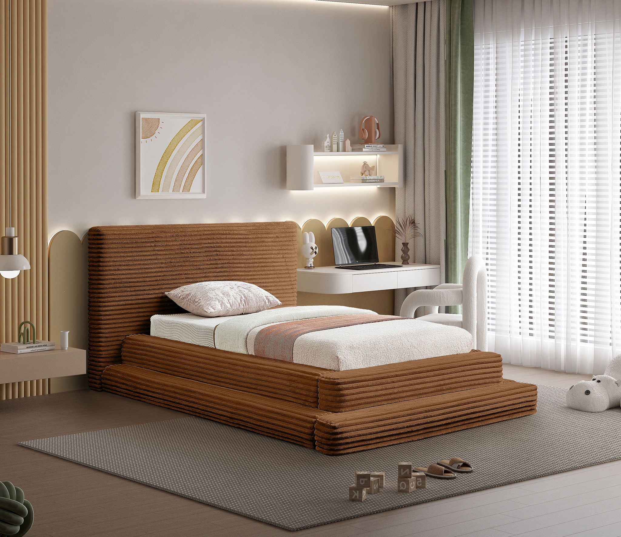 Drew - Fabric Upholstered Bed - Urban Living Furniture (Los Angeles, CA)