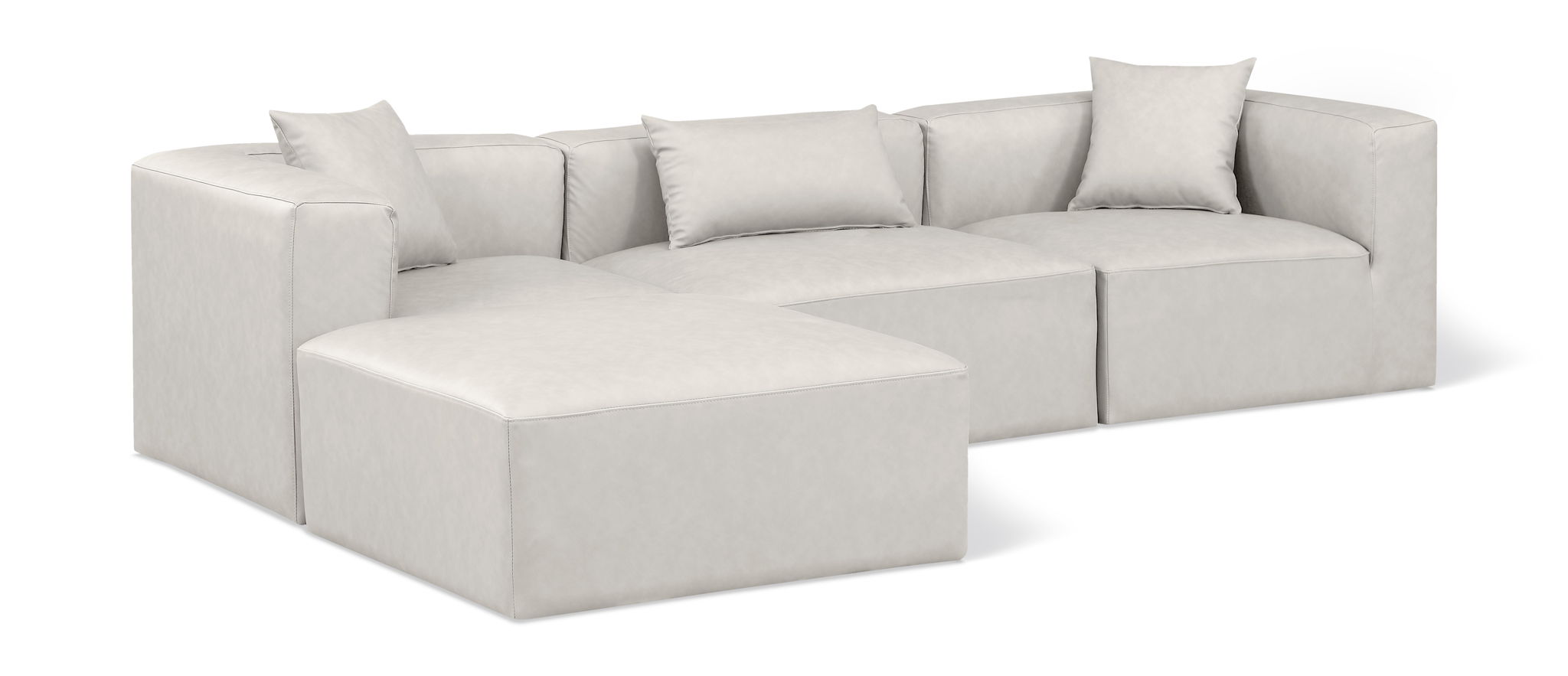 Cube - 4 Piece Modular Sectional With Chaise - Urban Living Furniture (Los Angeles, CA)