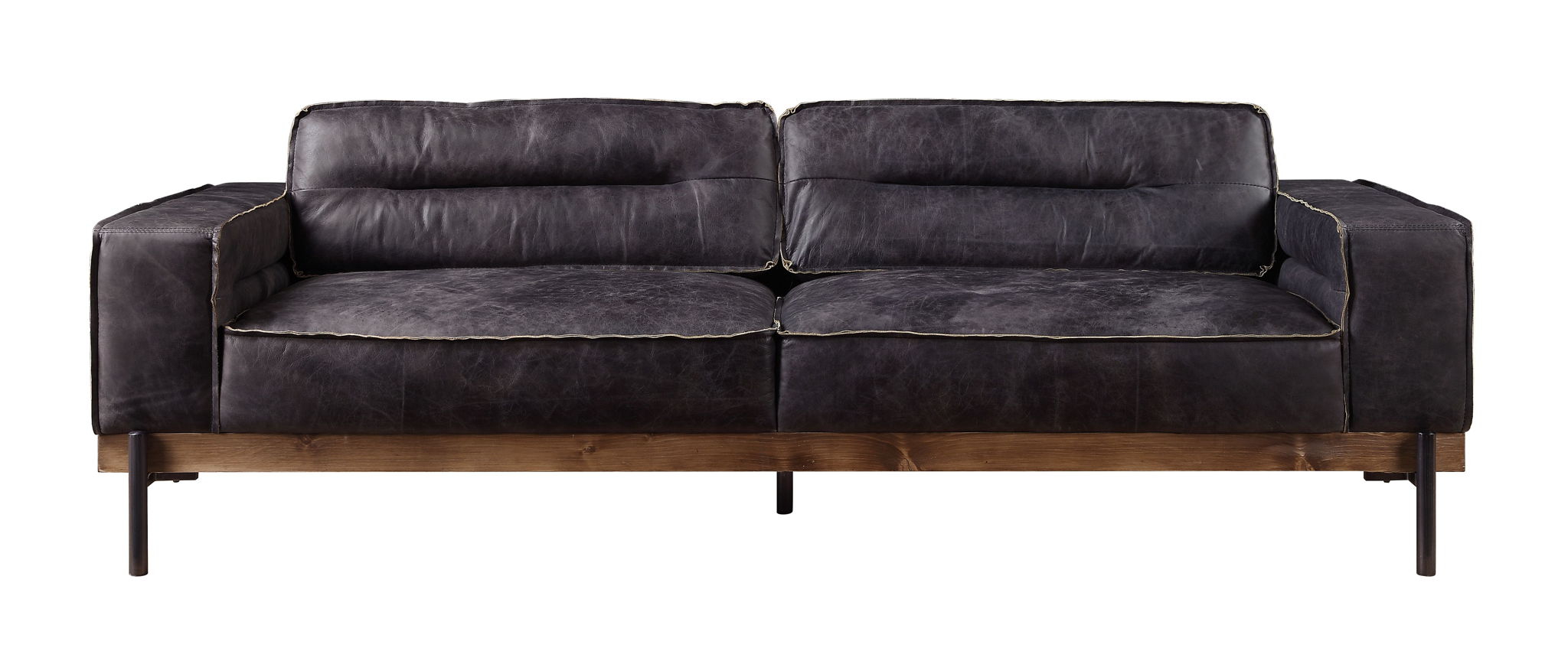 Silchester - Sofa - Antique Ebony Top Grain Leather - Urban Living Furniture (Los Angeles, CA)