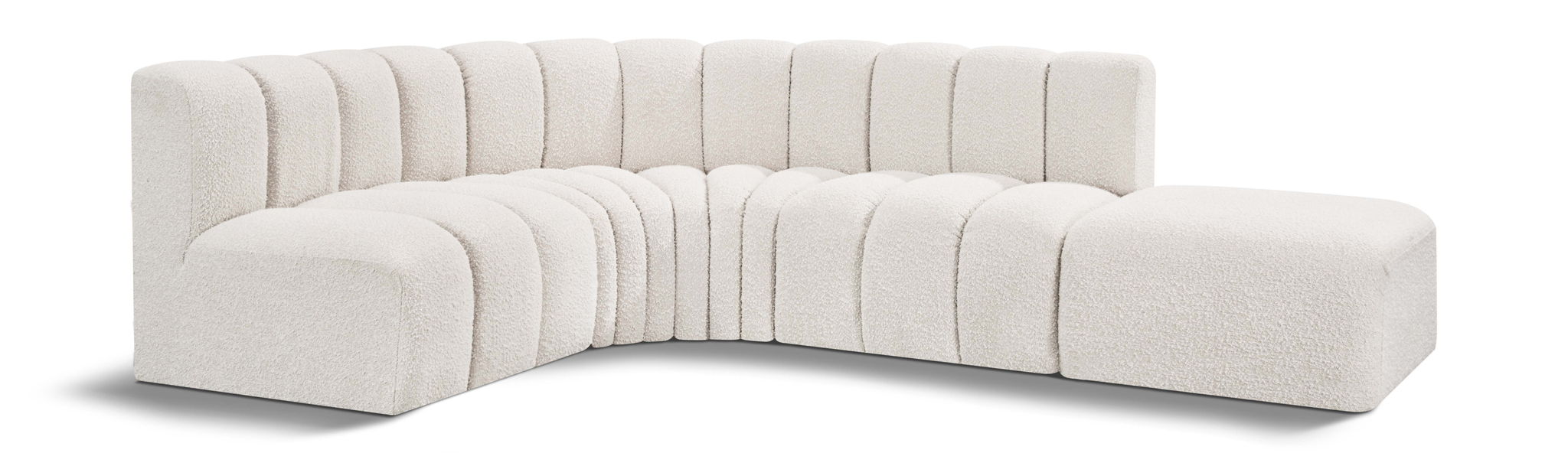 Arc - Boucle Fabric 5 Piece Corner Modular Sofa - Urban Living Furniture (Los Angeles, CA)