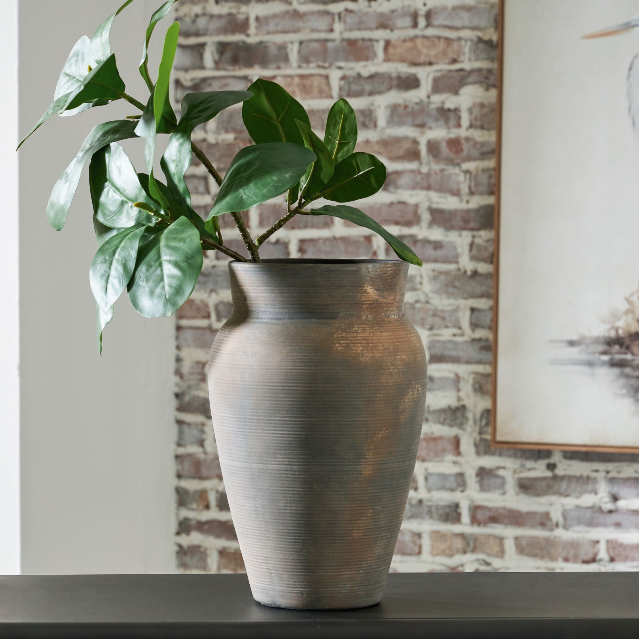 Brickmen - Vase - 15" - Antique Gray - Urban Living Furniture (Los Angeles, CA)