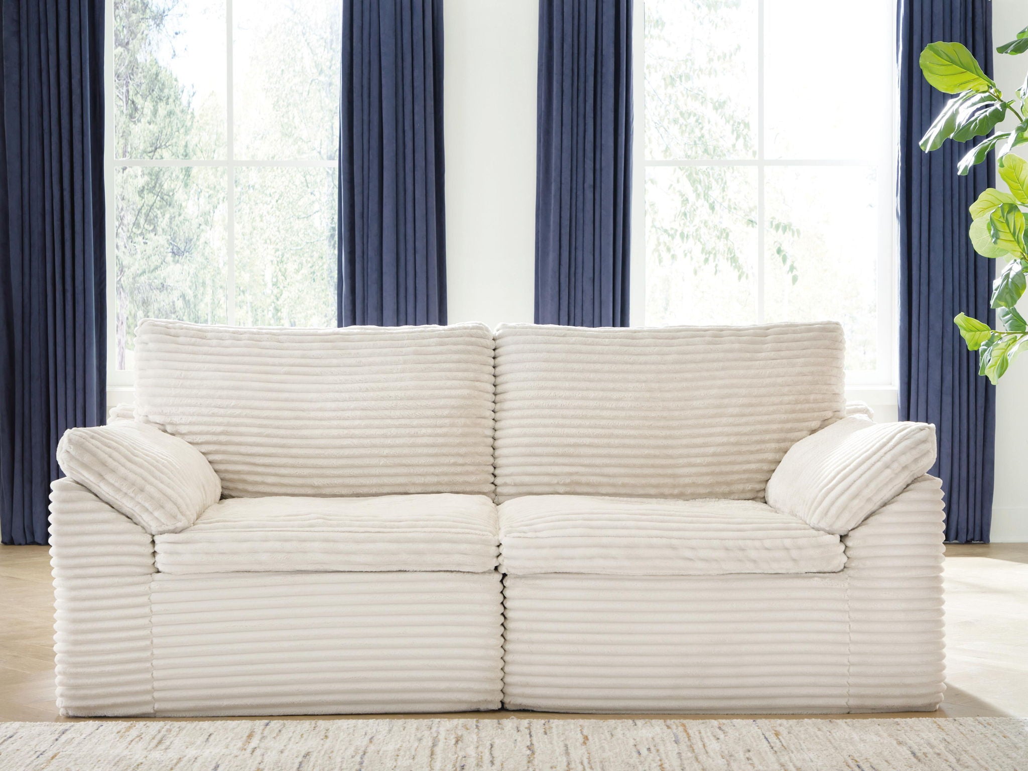 Fannin - LAF / RAF Corner Chair (Set of 2) - Ivory - Urban Living Furniture (Los Angeles, CA)