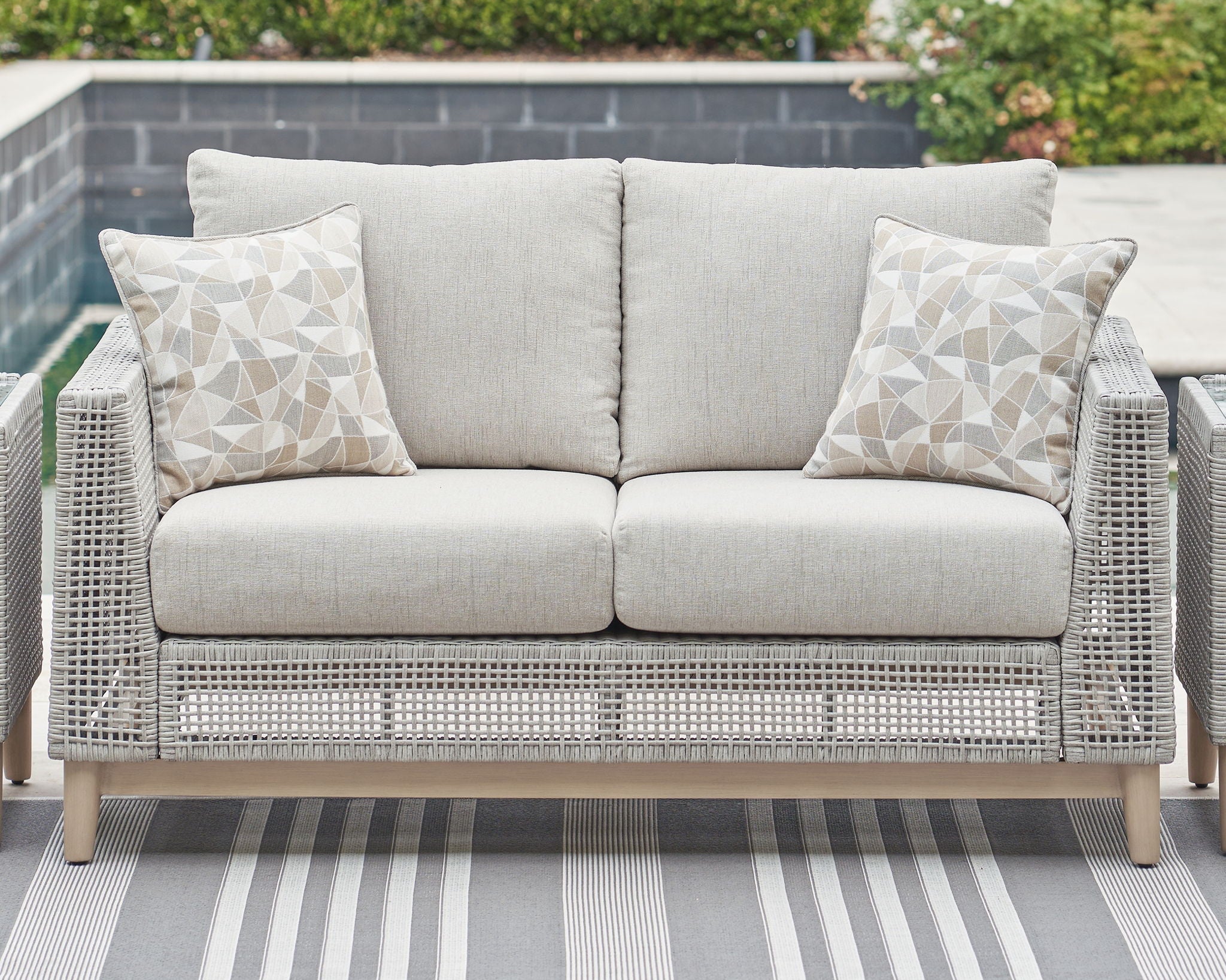 Seton Creek - Gray - Loveseat With Cushion - Urban Living Furniture (Los Angeles, CA)