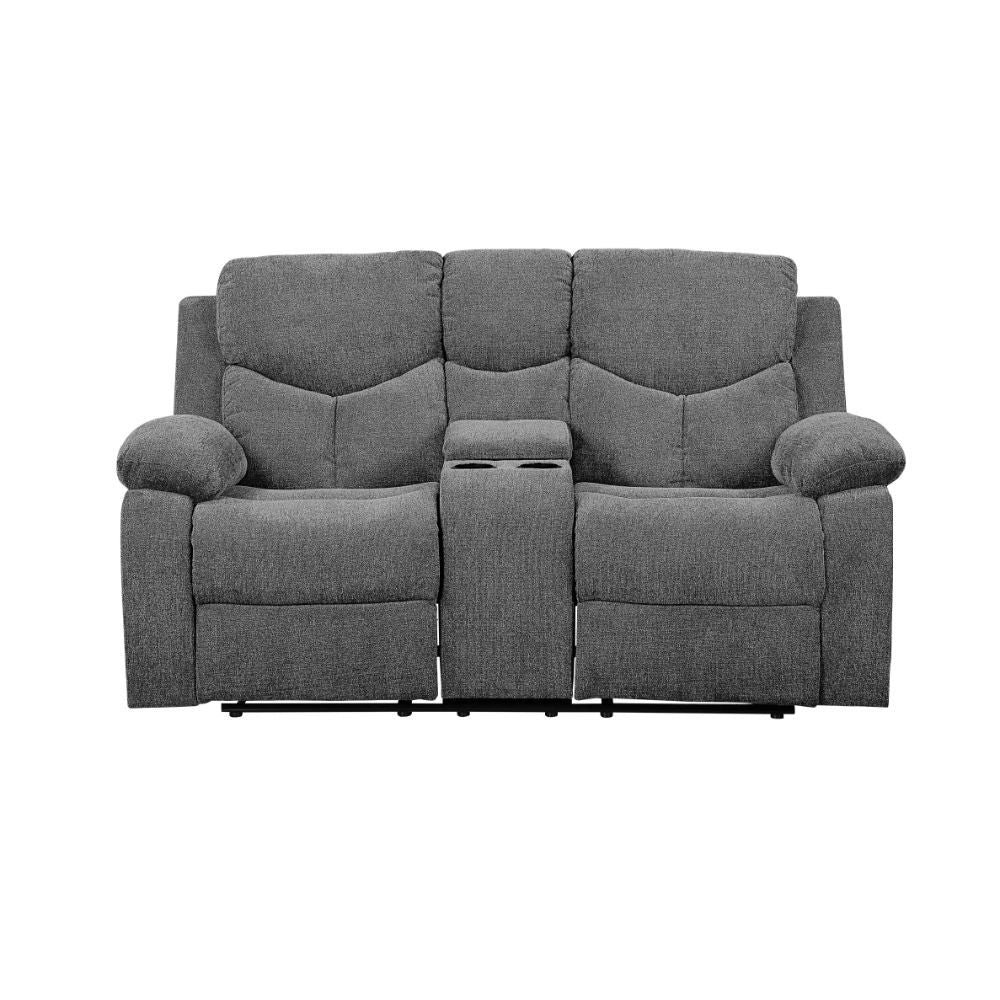 Kalen - Motion Loveseat With Console - Gray Chenille - Urban Living Furniture (Los Angeles, CA)