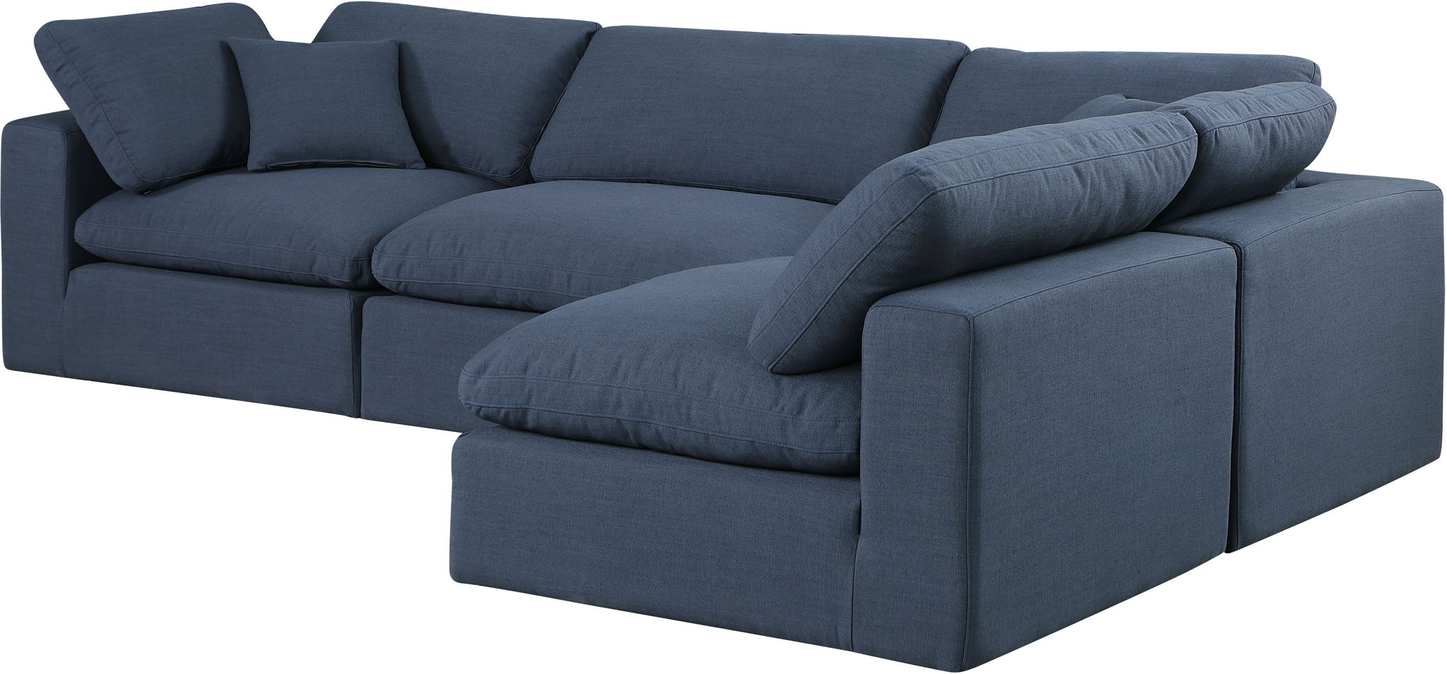 Comfy - 4 Piece Linen Fabric Modular Armless Sectional - Urban Living Furniture (Los Angeles, CA)