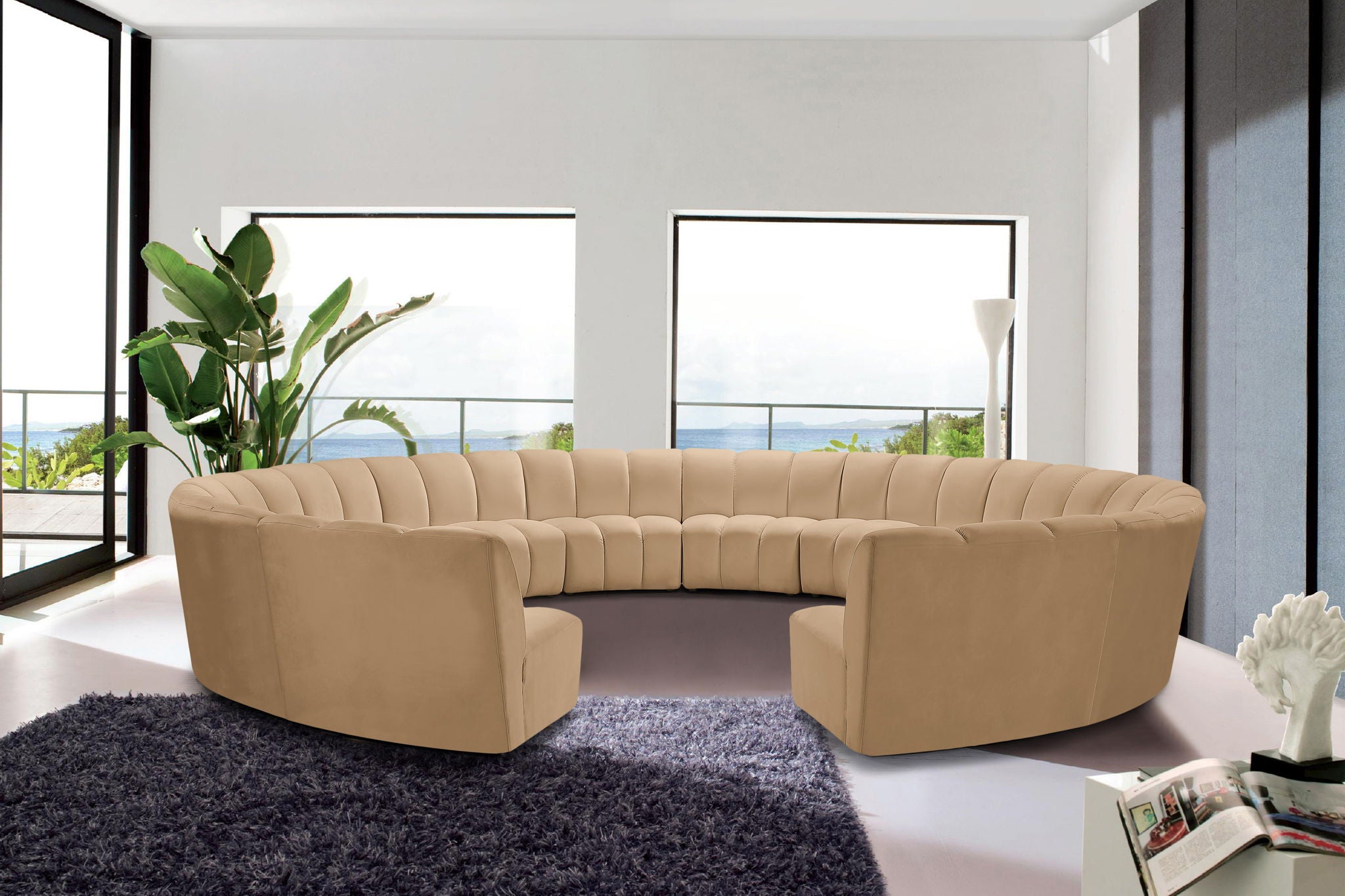 Infinity - 12 Piece Modular Sectional - Camel - Urban Living Furniture (Los Angeles, CA)