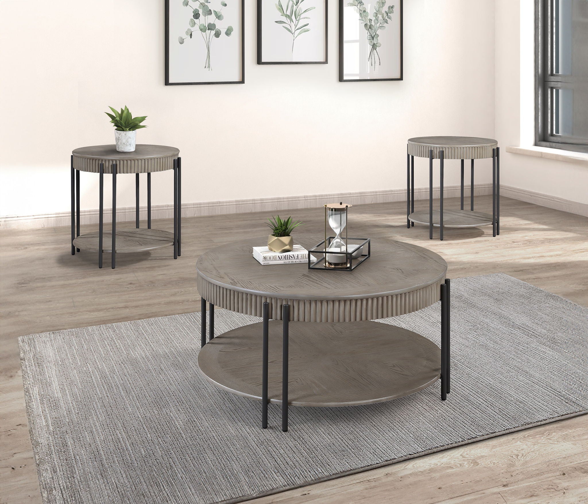 Providence - Table Set (Coffee & 2 End Tables) - Light Brown - Urban Living Furniture (Los Angeles, CA)