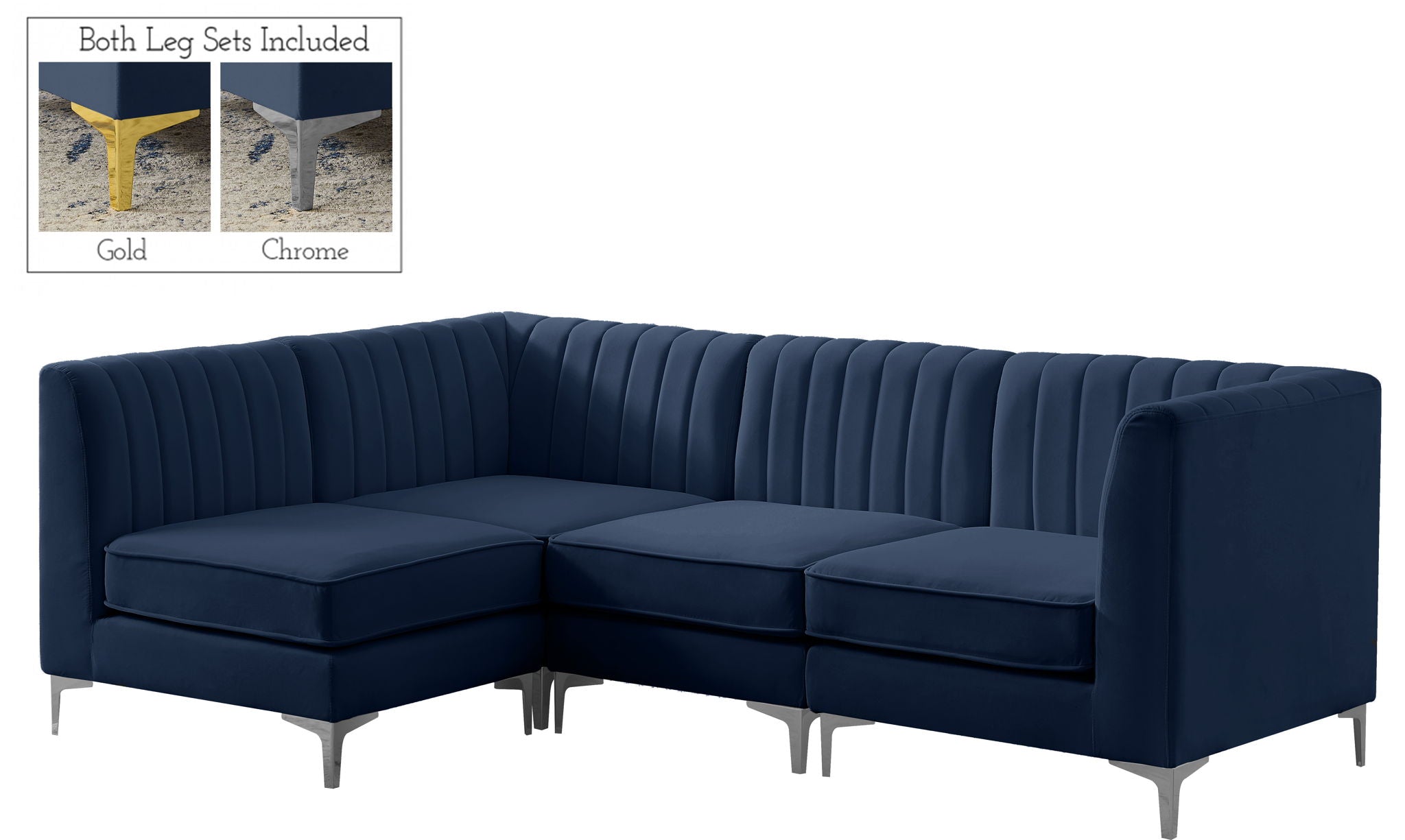Alina - 4 Piece Modular L-Shaped Sectional - Urban Living Furniture (Los Angeles, CA)