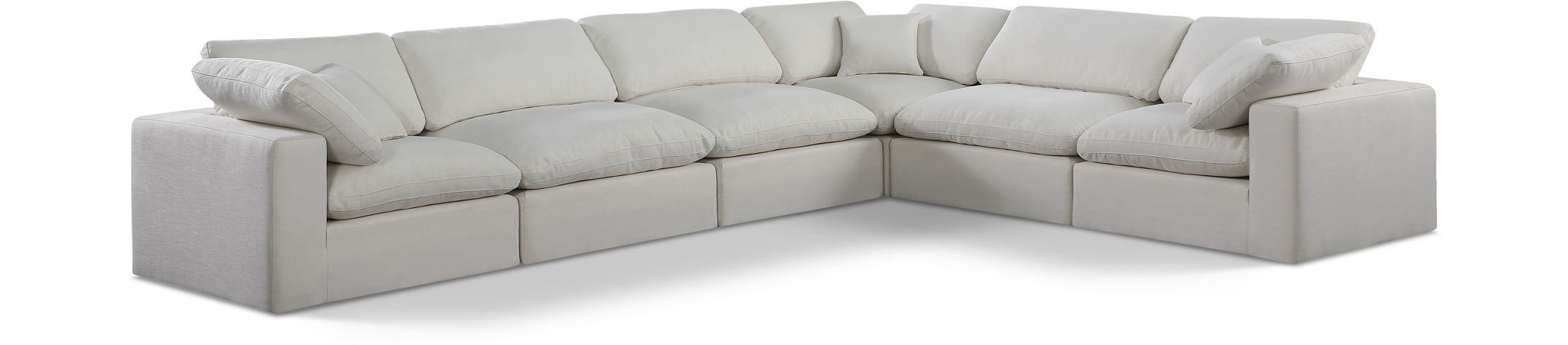 Comfy - 6 Piece Linen Modular Corner Sectional - Urban Living Furniture (Los Angeles, CA)
