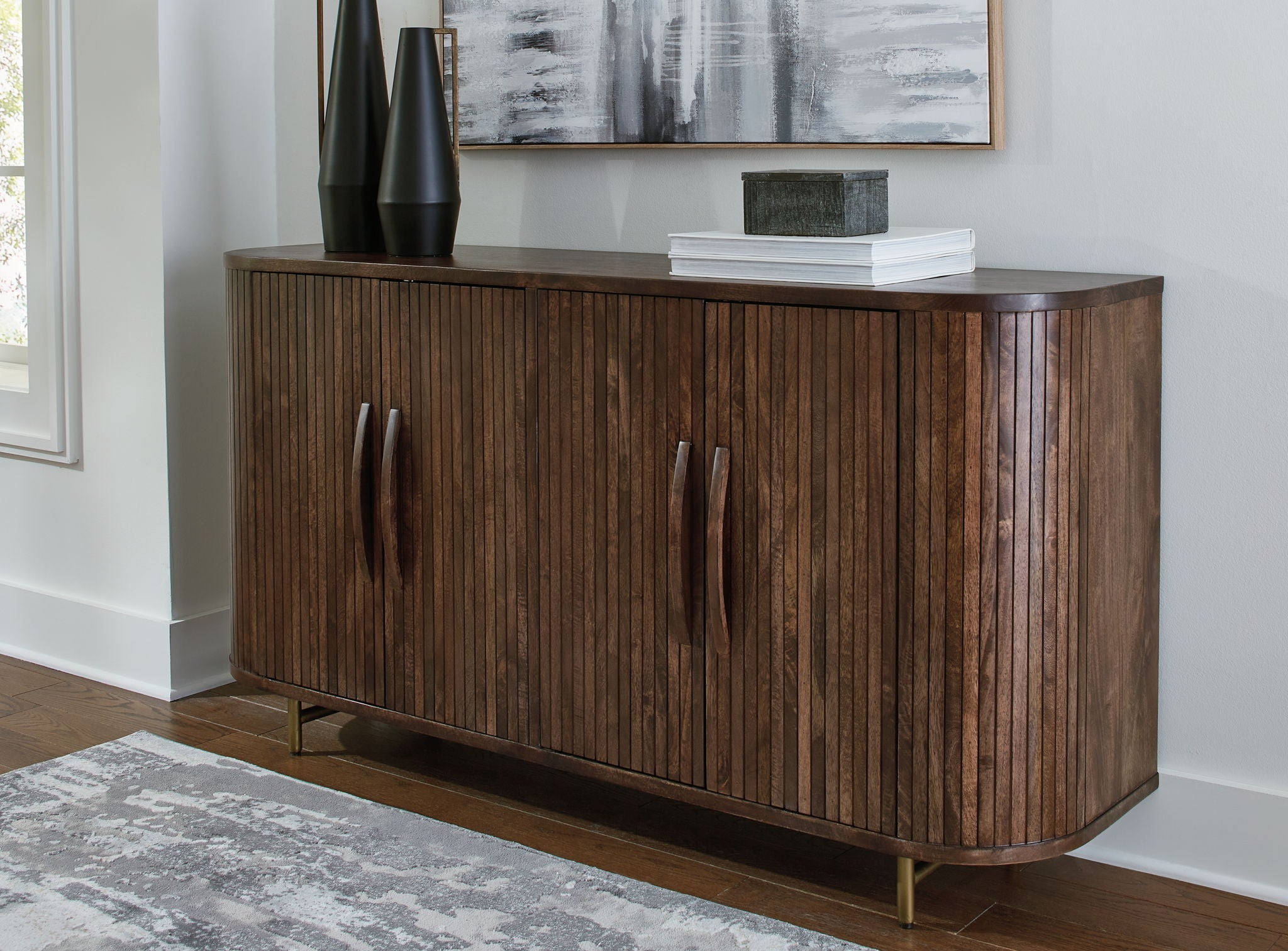 Amickly - Dark Brown - Accent Cabinet - Urban Living Furniture (Los Angeles, CA)
