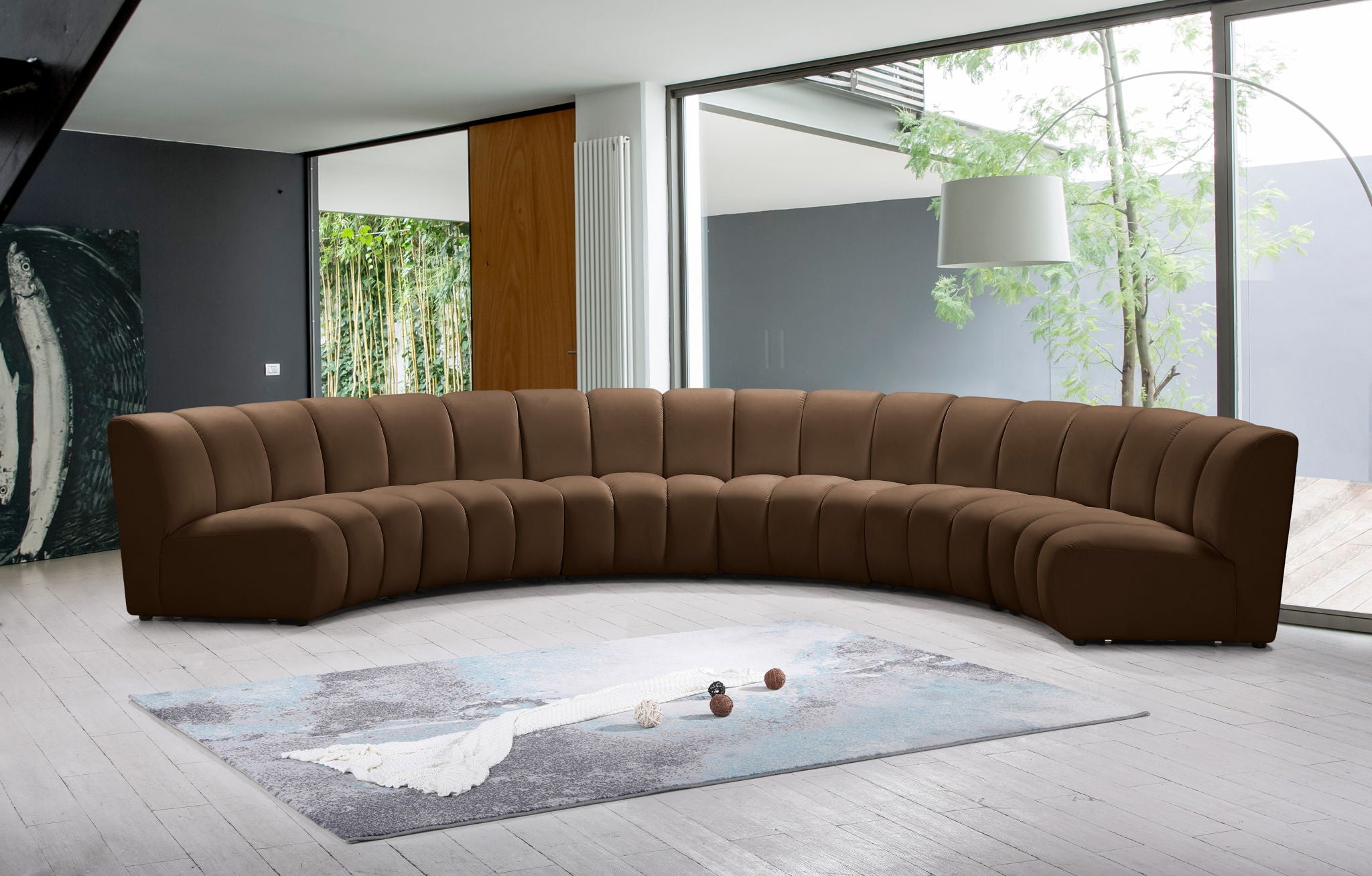 Infinity - 6 Piece Velvet Modular Sectional - Urban Living Furniture (Los Angeles, CA)