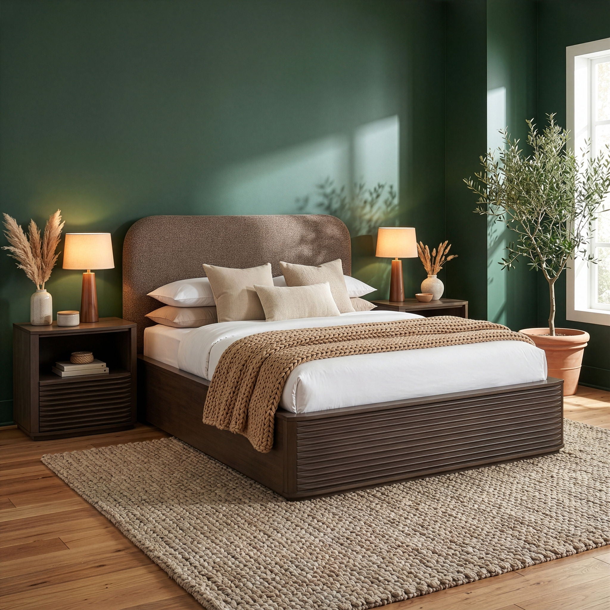 Morino - Interwoven Fabric Upholstered Bed - Urban Living Furniture (Los Angeles, CA)