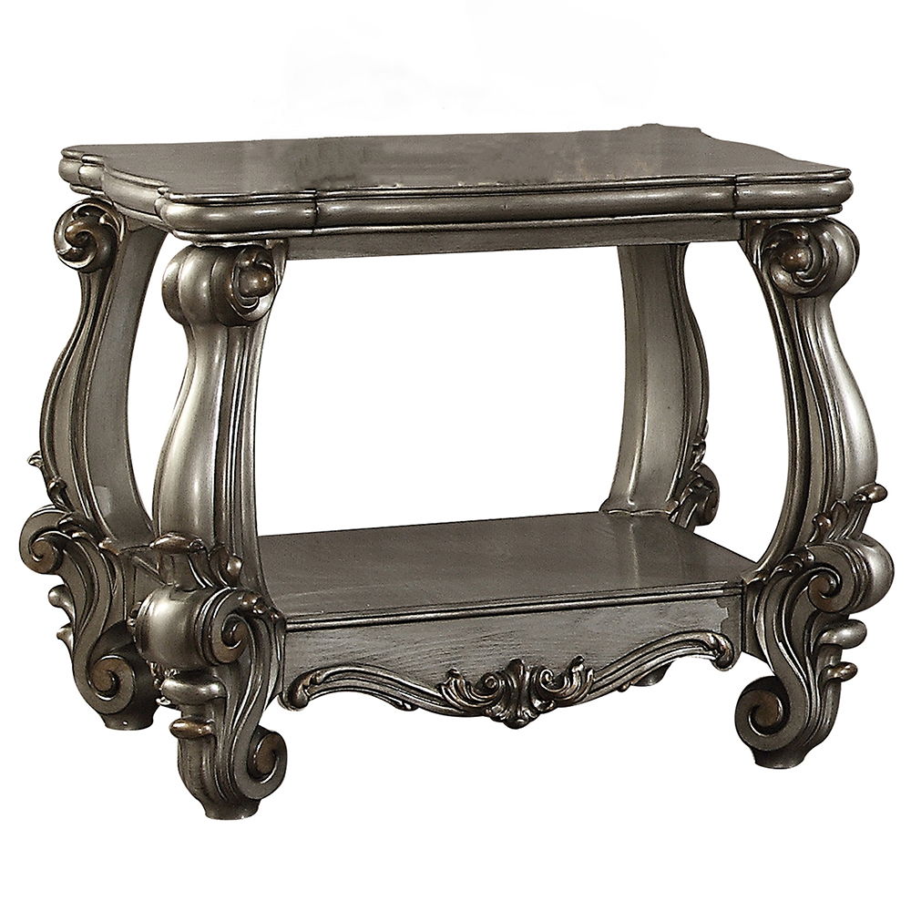 Versailles - End Table - Antique Platinum - Urban Living Furniture (Los Angeles, CA)