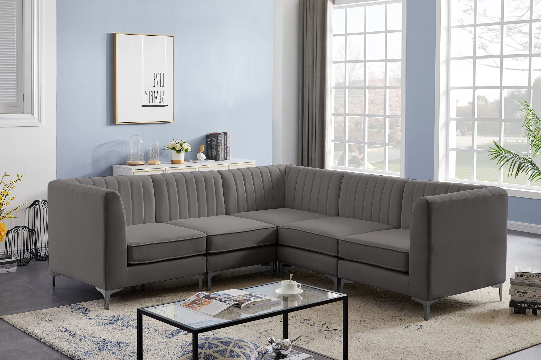 Alina - 5 Piece Modular Corner Sectional - Urban Living Furniture (Los Angeles, CA)