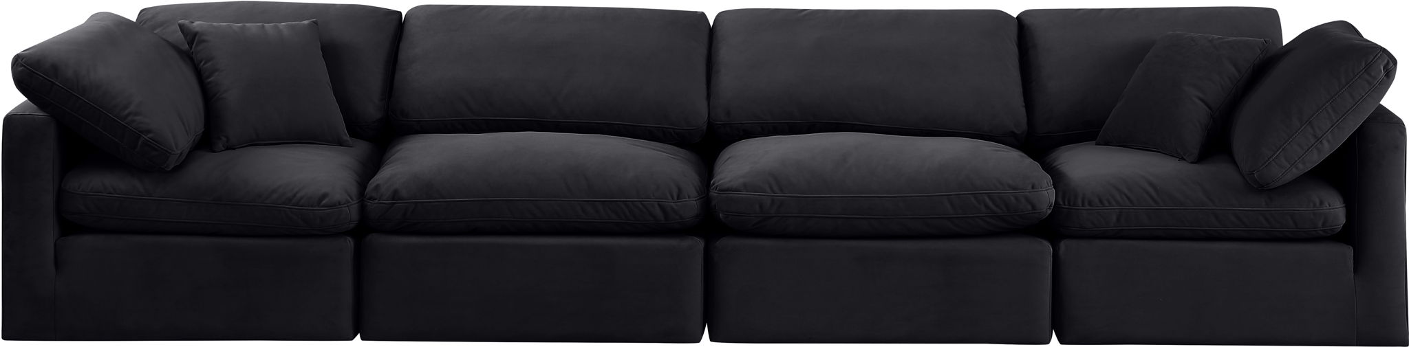 Indulge - Velvet 4 Seat Modular Sofa - Urban Living Furniture (Los Angeles, CA)