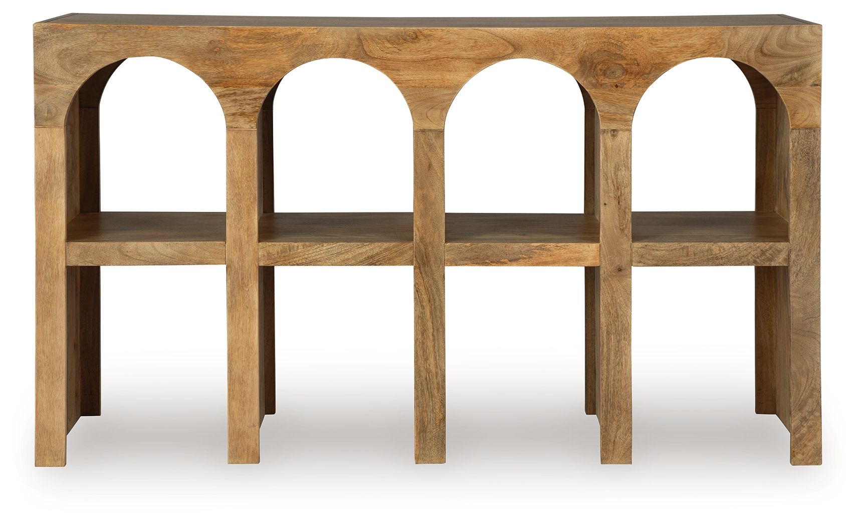 Luzmanacy - Natural Brown - Console Sofa Table - Urban Living Furniture (Los Angeles, CA)