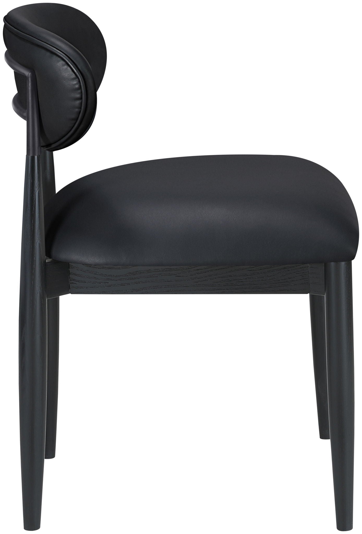 Riccio - Side Chair (Set of 2) - Black Frame