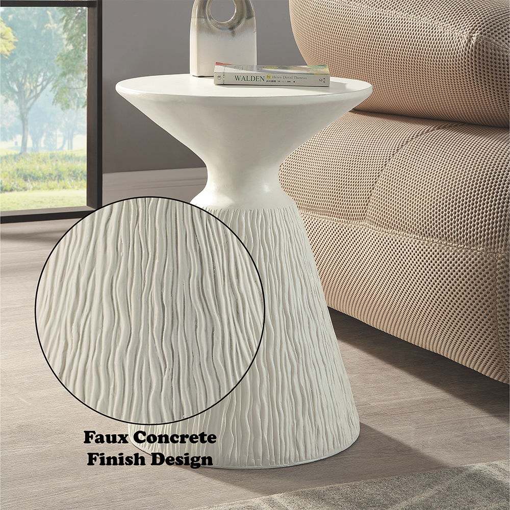 Duane - Accent Table - Natural White Finish - Urban Living Furniture (Los Angeles, CA)