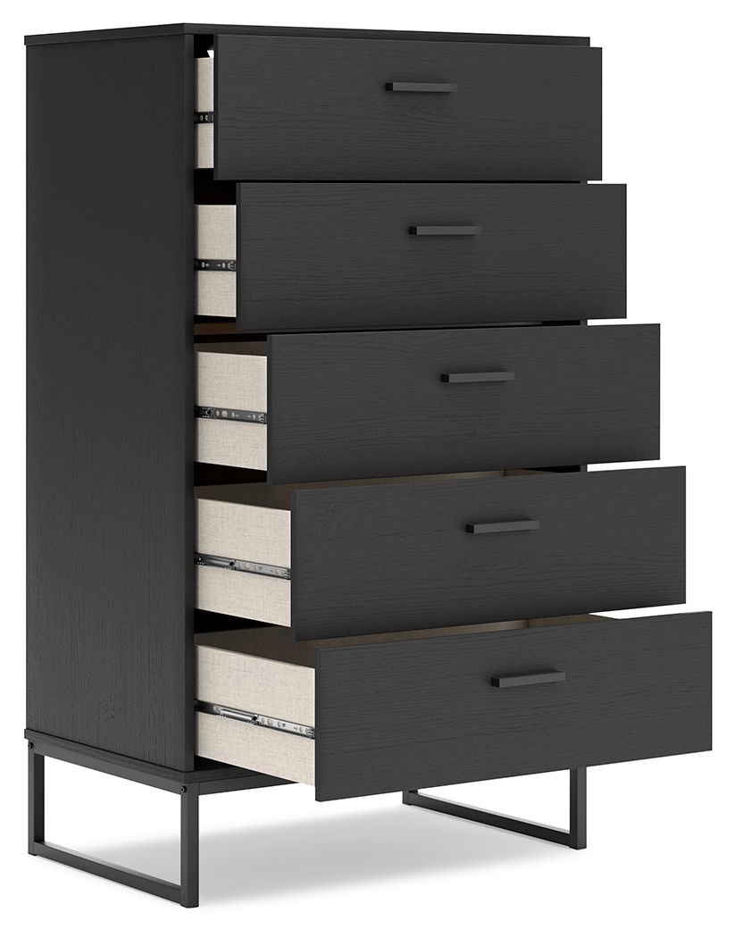 Socalle - Five Drawer Chest - Black - Urban Living Furniture (Los Angeles, CA)
