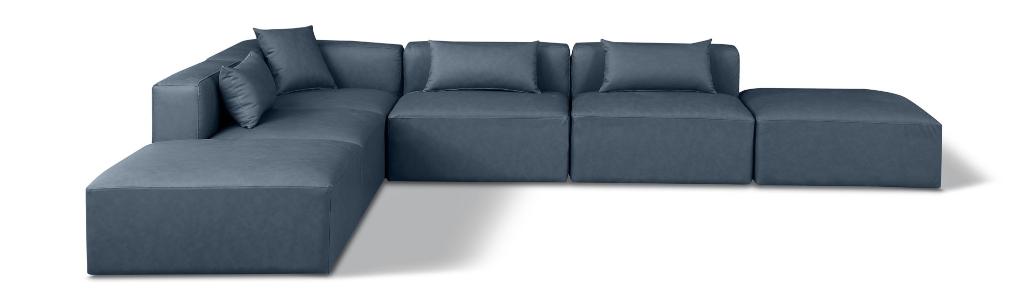 Cube - 6 Piece Modular Corner Armless Sectional - Urban Living Furniture (Los Angeles, CA)