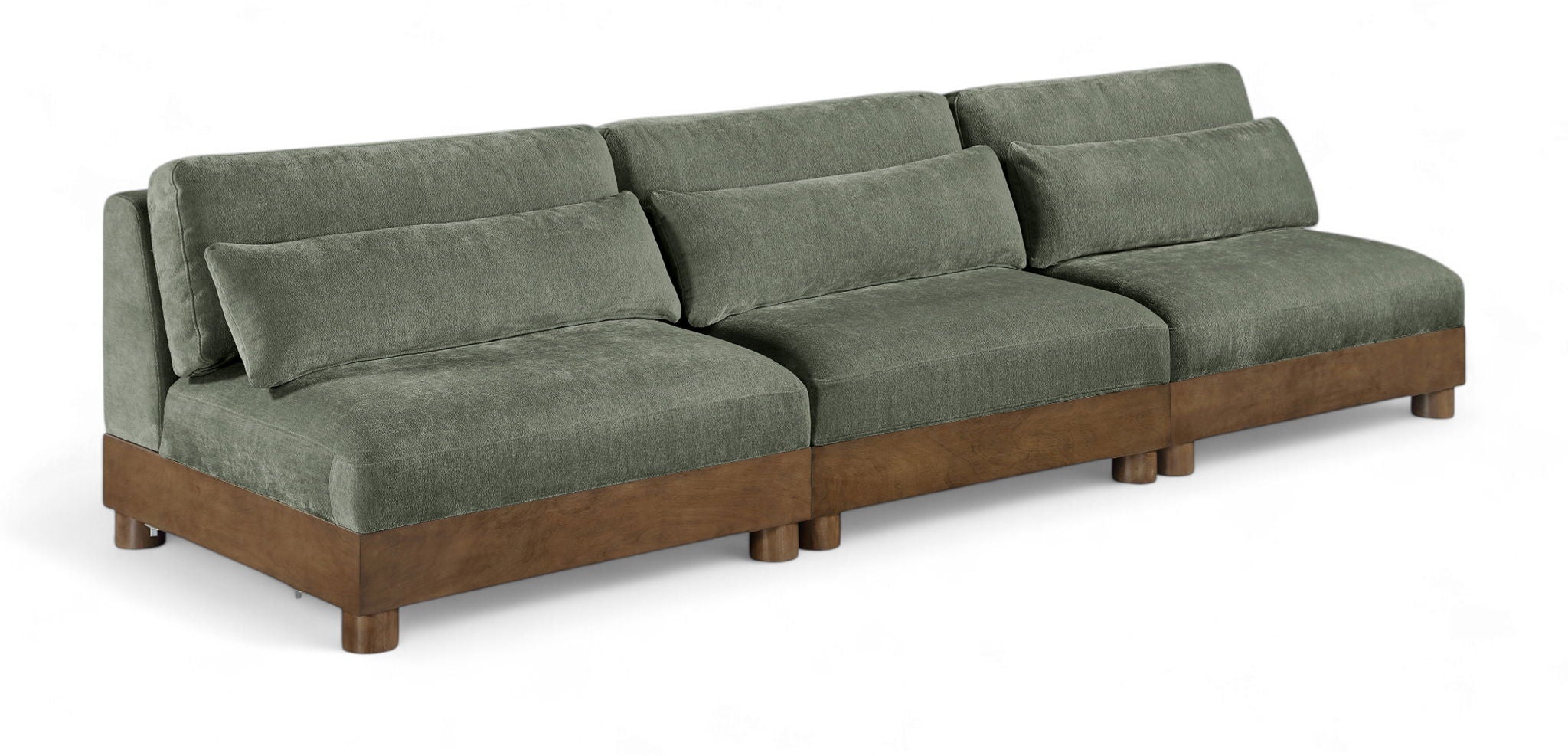 Turin - Fabric Upholstered Modular Armless Sofa