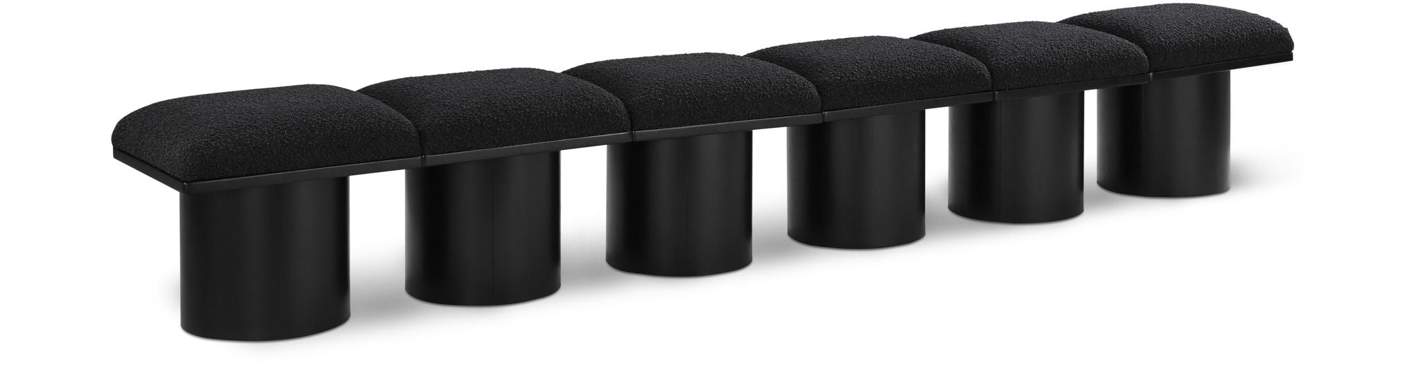 Pavilion - 6 Piece Modular Bench With Black Base - Urban Living Furniture (Los Angeles, CA)