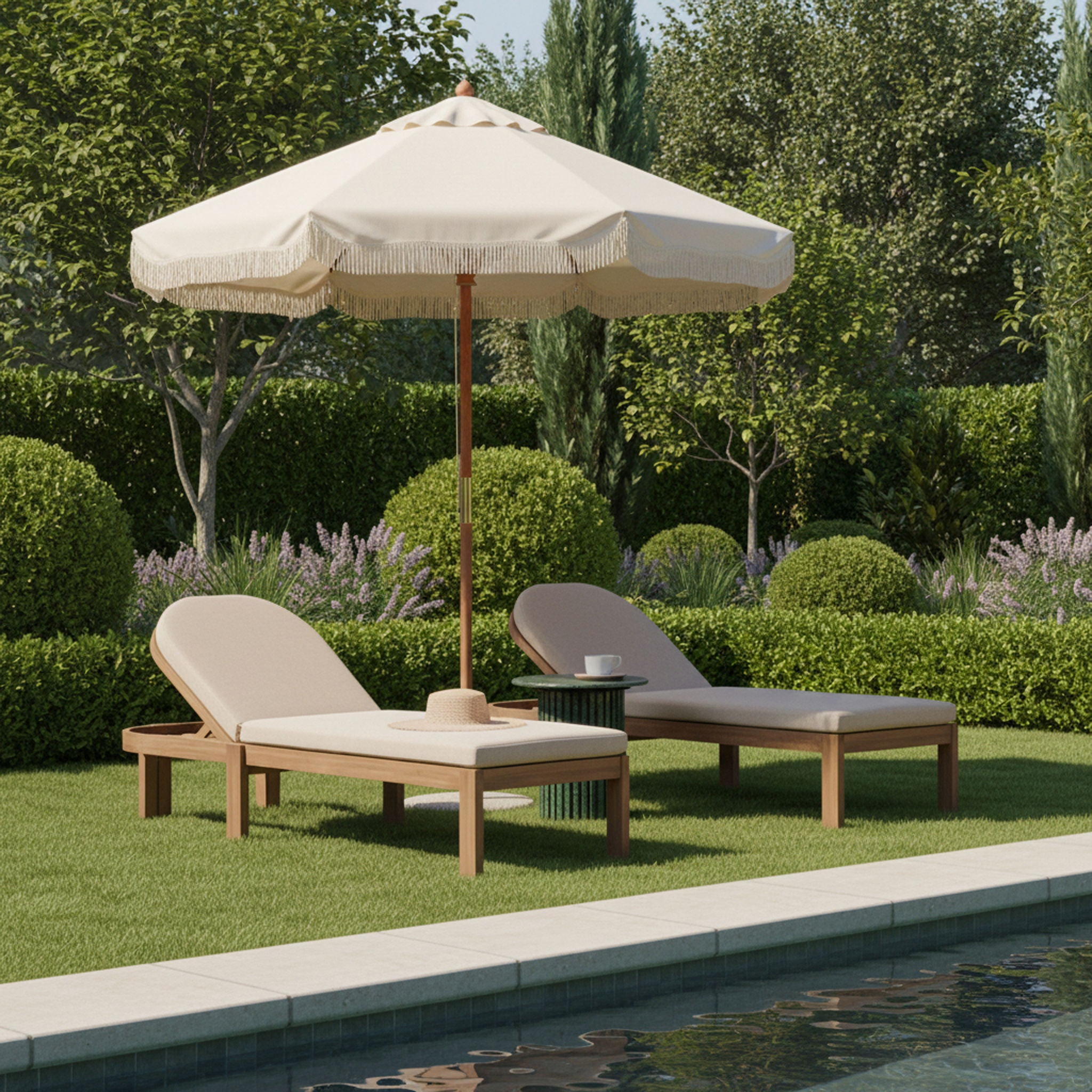 Newport - Water Resistant Fabric Upholstered Outdoor Patio Lounge Chair - Urban Living Furniture (Los Angeles, CA)