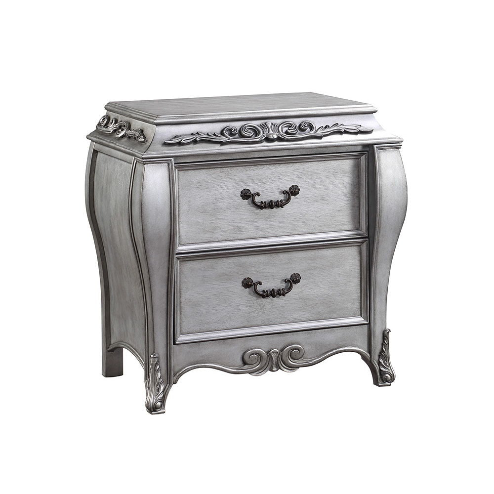 Leonora - Nightstand - Vintage Platinum - Urban Living Furniture (Los Angeles, CA)