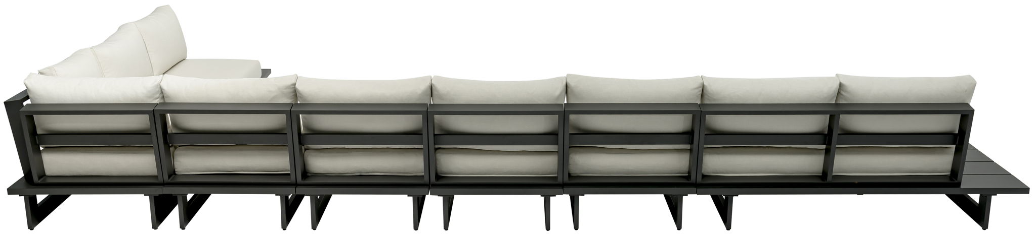 Maldives - 7 Piece Water Resistant Outdoor Patio Modular Sectional With Gray Base - Urban Living Furniture (Los Angeles, CA)