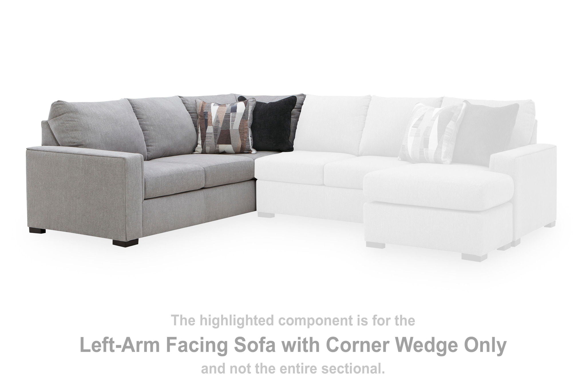 Lakepoint - LAF Sofa With Corner Wedge - Nickel - Urban Living Furniture (Los Angeles, CA)