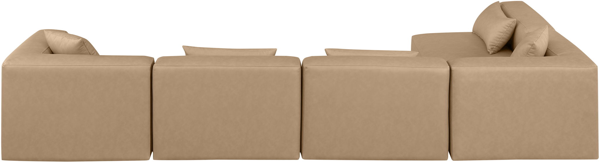 Cube - 5 Piece Modular Sectional - Tan - Urban Living Furniture (Los Angeles, CA)