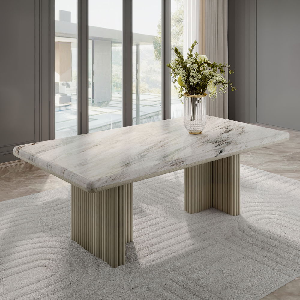 Charity - Dining Table - Beige - Urban Living Furniture (Los Angeles, CA)