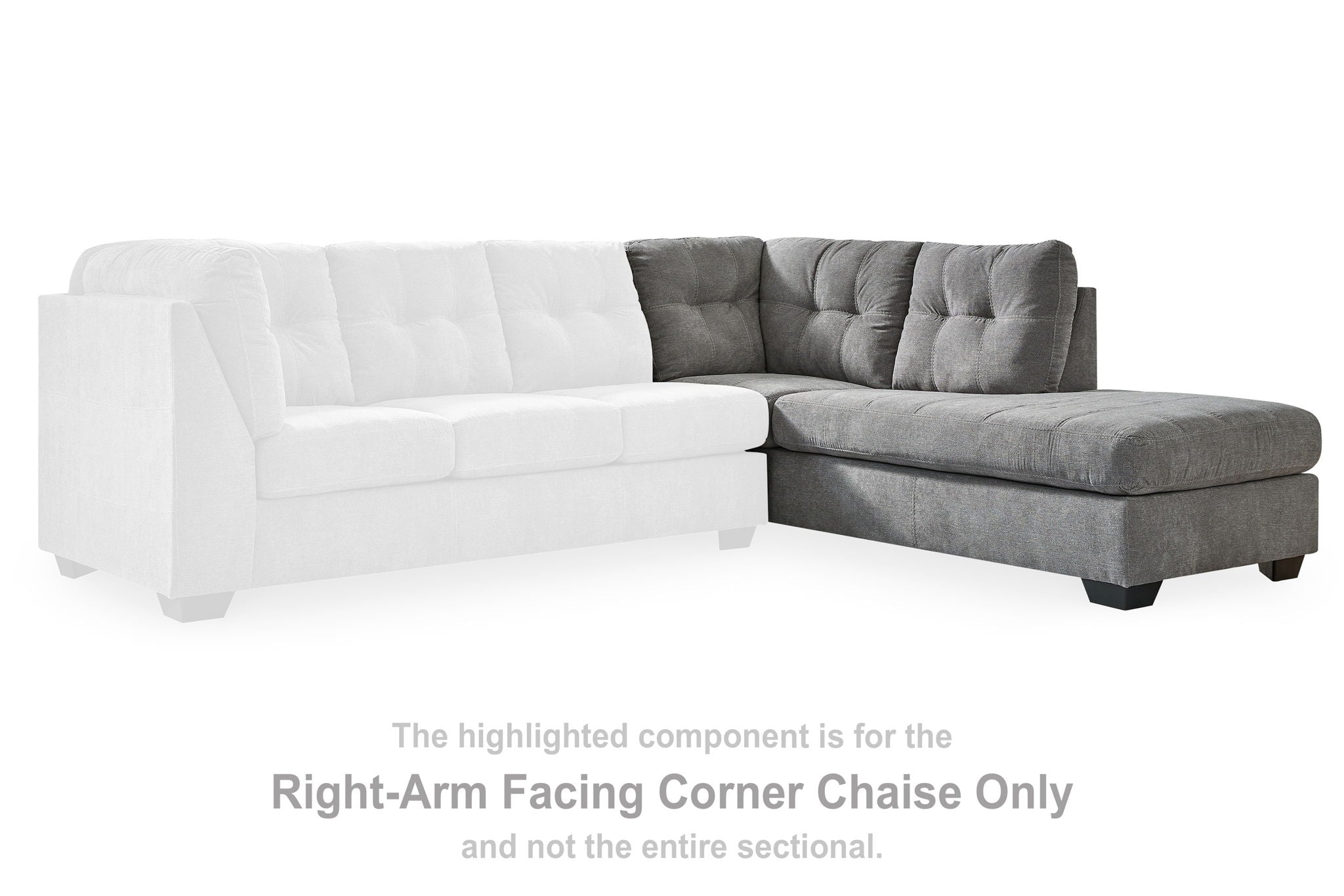 Marleton - Gray - Raf Corner Chaise - Urban Living Furniture (Los Angeles, CA)