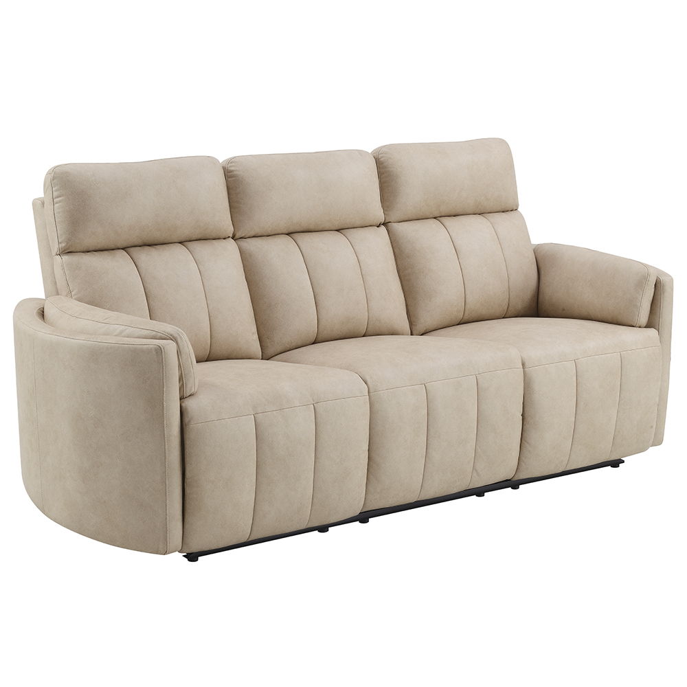 Elison - Motion Sofa - Dark Beige Polish Microfiber - Urban Living Furniture (Los Angeles, CA)