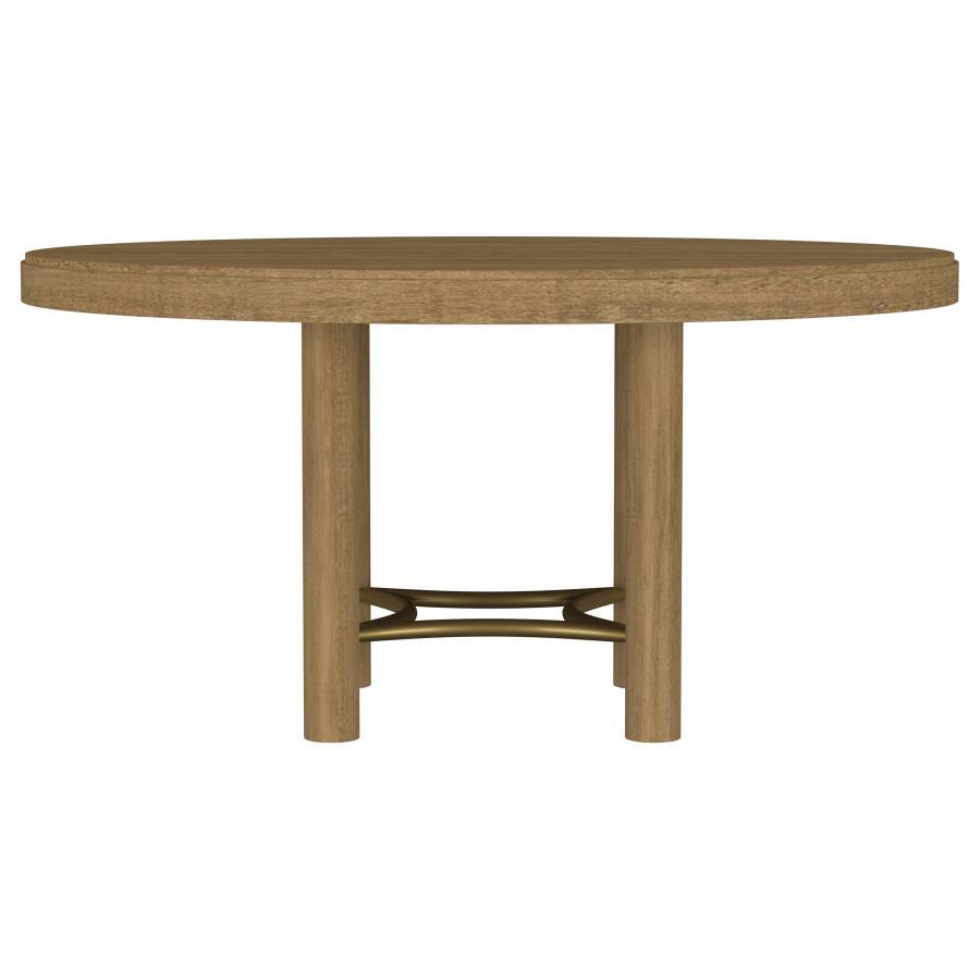 Arini - 60" Round Wood Dining Room Table - Sand Wash - Urban Living Furniture (Los Angeles, CA)
