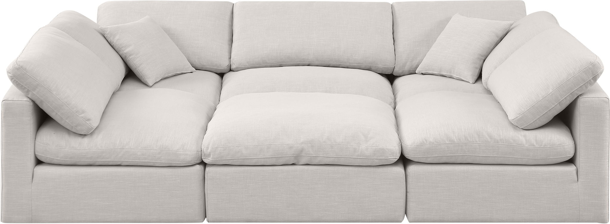Indulge - Linen 6 Piece Modular Sectional - Urban Living Furniture (Los Angeles, CA)
