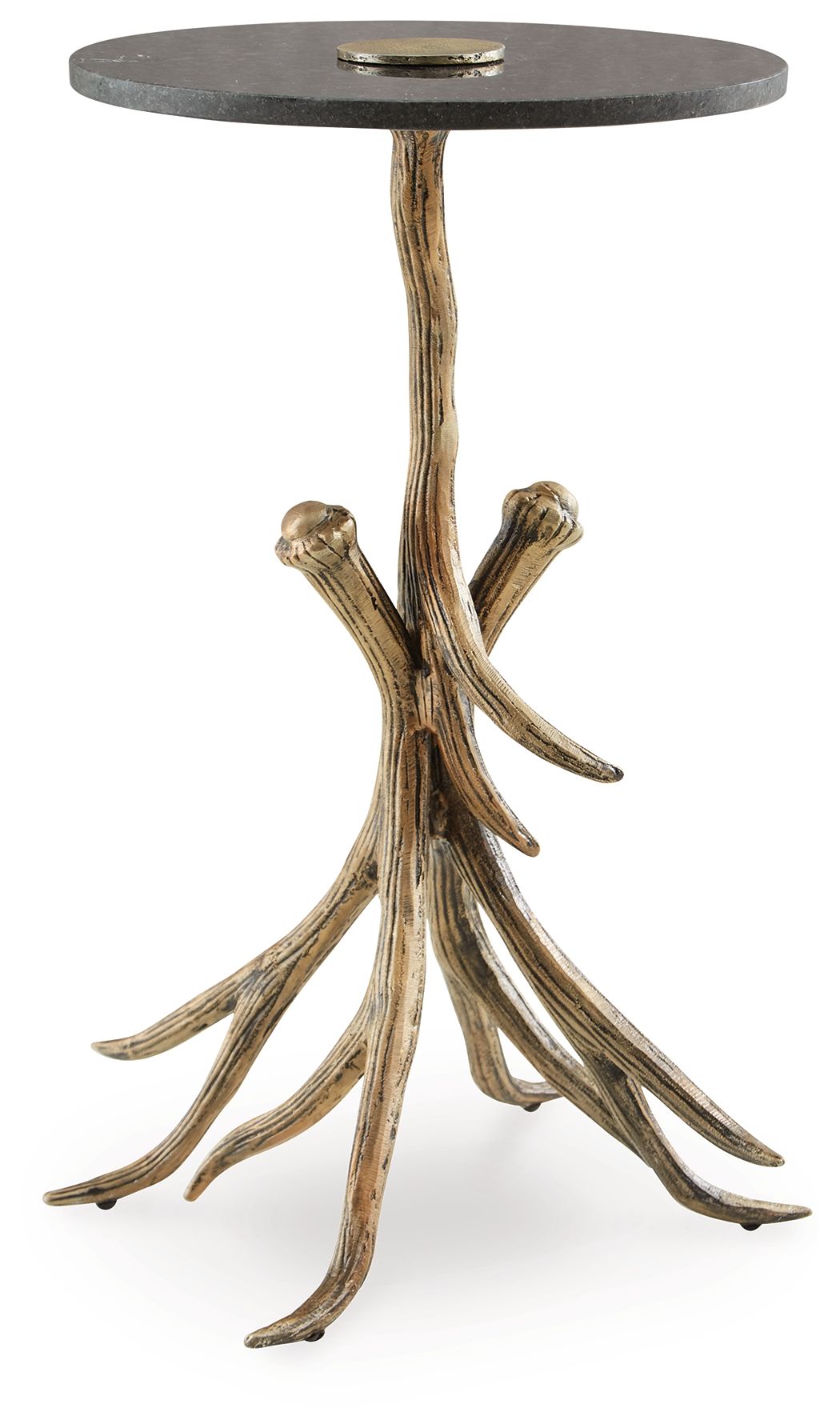 Lemkins - Black / Antique Gold Finish - Accent Table - Urban Living Furniture (Los Angeles, CA)