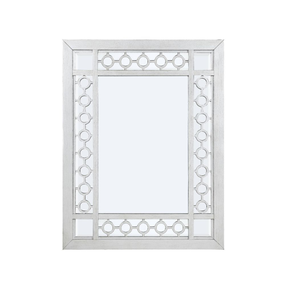 Varian - Mirror - Mirrored & Antique Platinum - Urban Living Furniture (Los Angeles, CA)