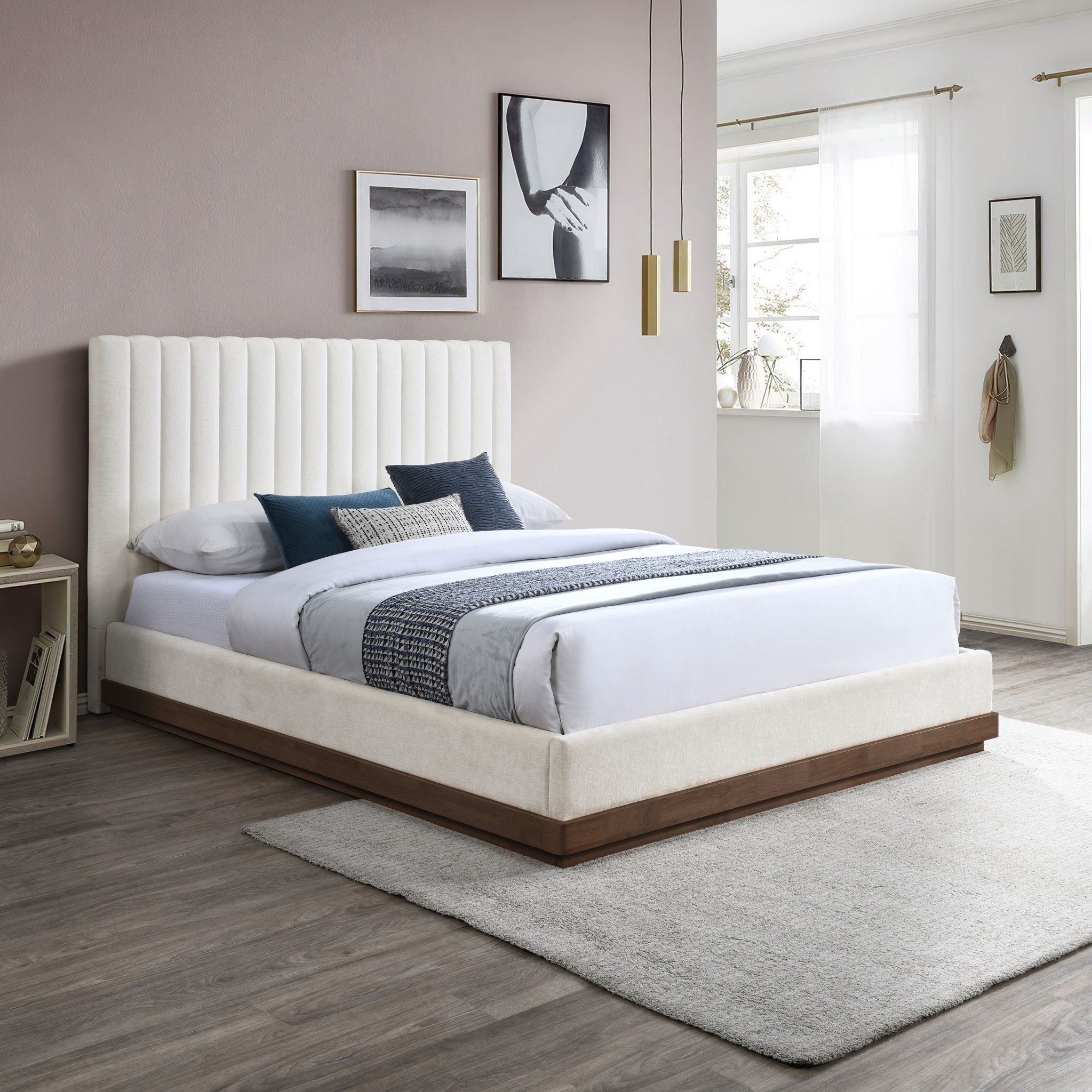 Emmet - Bed - Dark Brown Base - Urban Living Furniture (Los Angeles, CA)