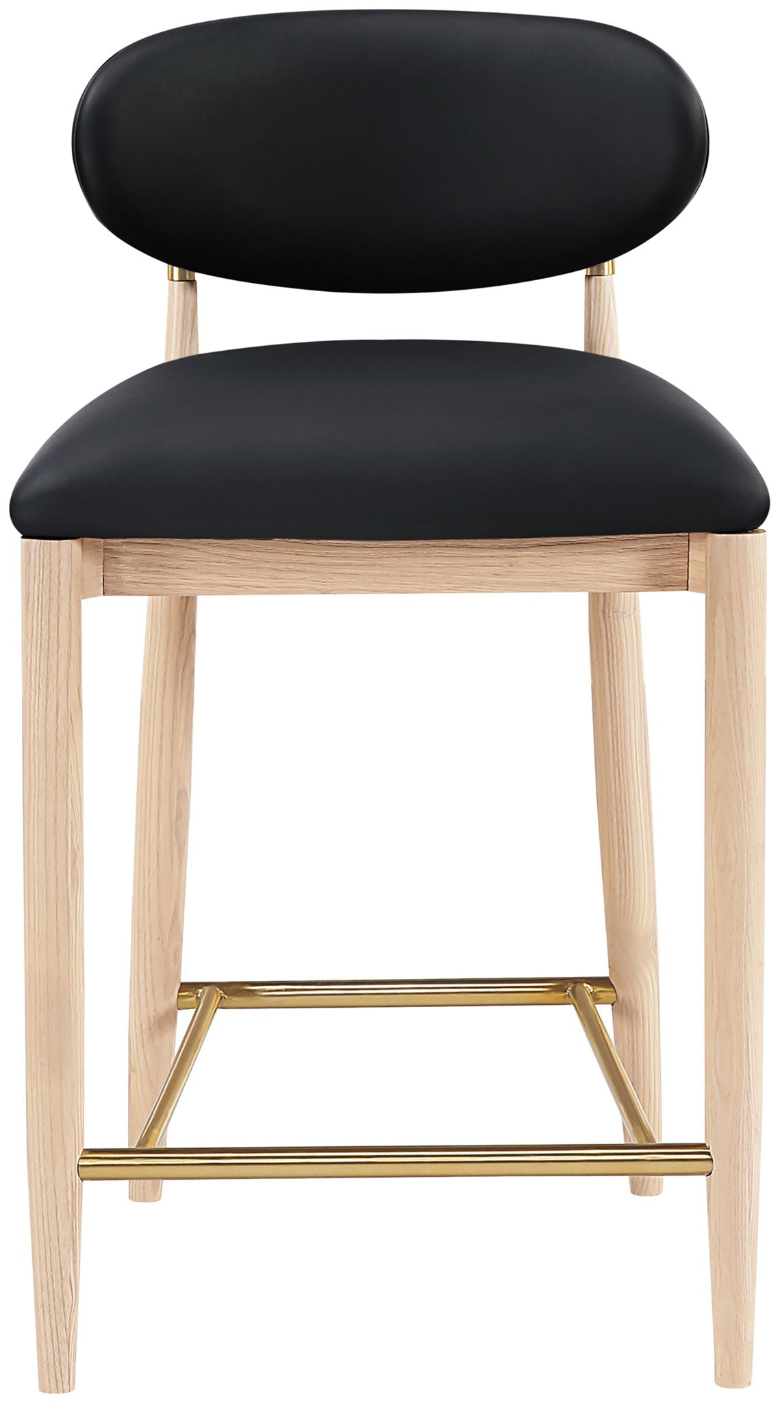 Riccio - Stool - Natural And Gold Frame - Urban Living Furniture (Los Angeles, CA)