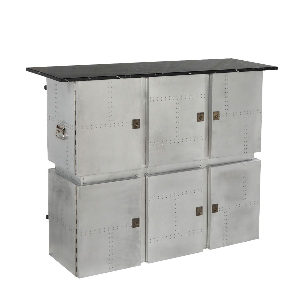 Brancaster - Bar Table With Marble Top - Aluminum - Urban Living Furniture (Los Angeles, CA)