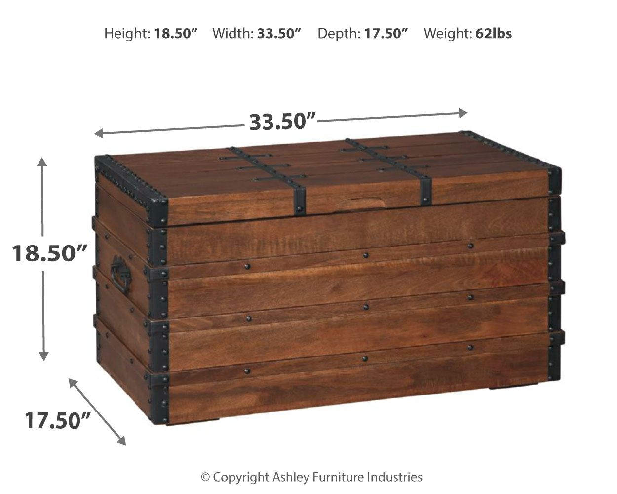 Kettleby - Brown - Storage Trunk - Urban Living Furniture (Los Angeles, CA)