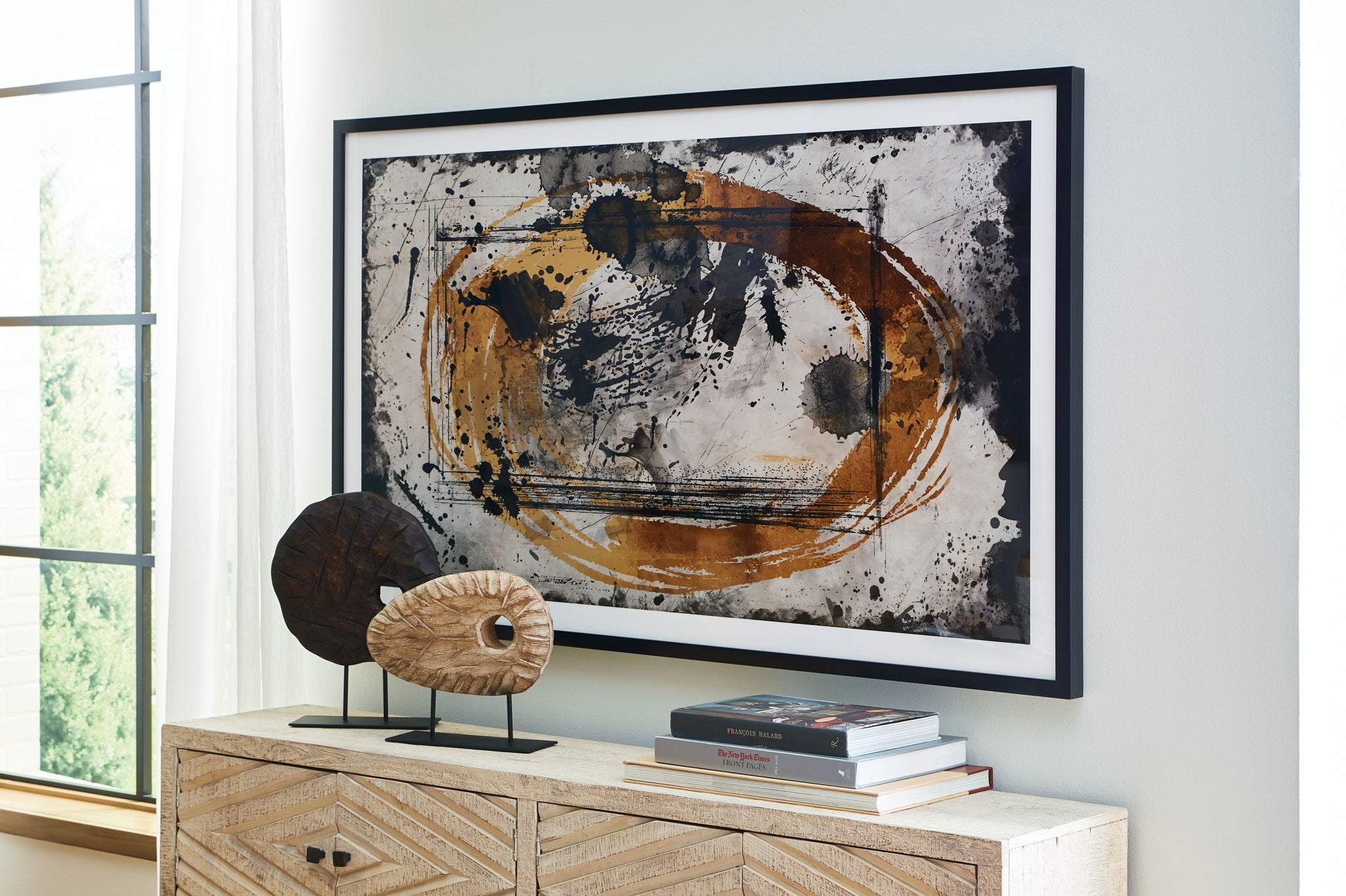 Clefting - Black / Caramel / Tan - Wall Art - Urban Living Furniture (Los Angeles, CA)